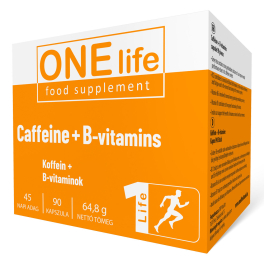ONE LIFE Koffein+B-vitaminok 90 db kapszula