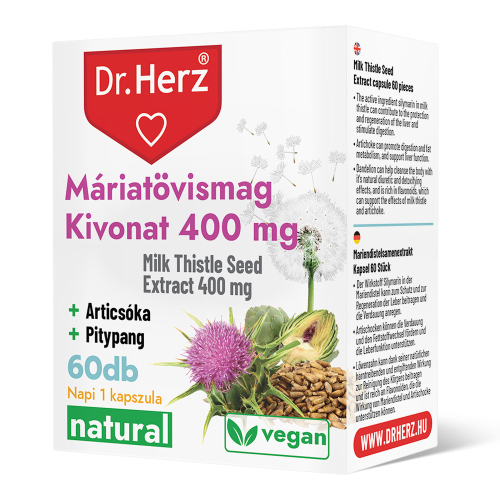 DR Herz Máriatövismag KIVONAT 400mg 60 db kapszula 
