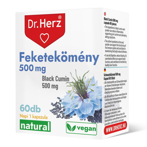 DR Herz Feketeköménymag 500 mg 60 db kapszula