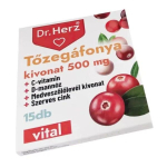 DR Herz Tőzegáfonya 500 mg 15 db kapszula displayben /Bliszter/