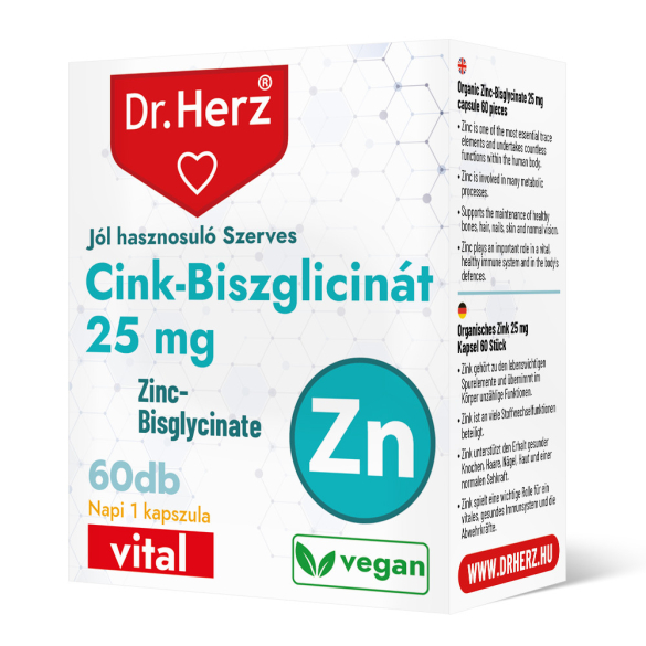 DR Herz Cink-Biszglicinát 25 mg 60 db kapszula