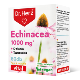   Dr Herz Echinacea 1000 mg+C-vitamin+Szerves Cink kapszula 60 db