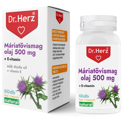 Dr Herz Máriatövismag Olaj 500 mg kapszula 60 db 
