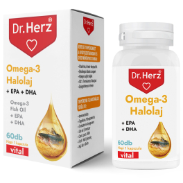 Dr Herz Omega-3 Halolaj 1000mg lágyzselatin kapszula 60db