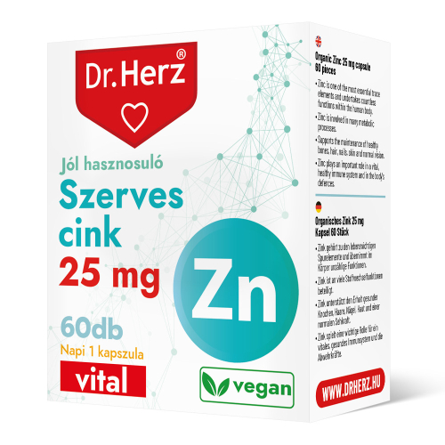 DR Herz Szerves Cink 25 mg kapszula 60 db 