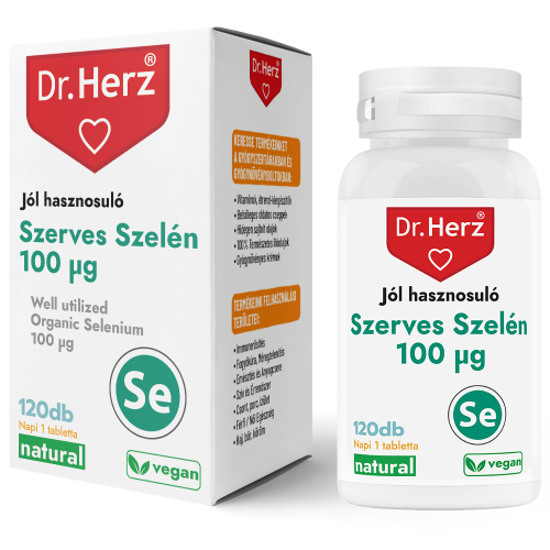Dr Herz Szerves Szelén 100 mcg tabletta 120 db 