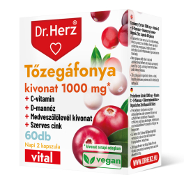 Dr Herz Tőzegáfonya kivonat 1000 mg kapszula 60 db