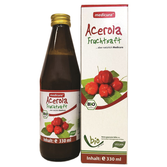 Medicura Acerola 100% Bio gyümölcslé 330ml