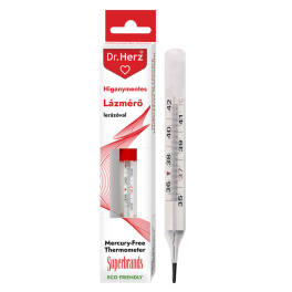   DR Herz Higanymentes lázmérő lerázóval /EP kártyára adható/