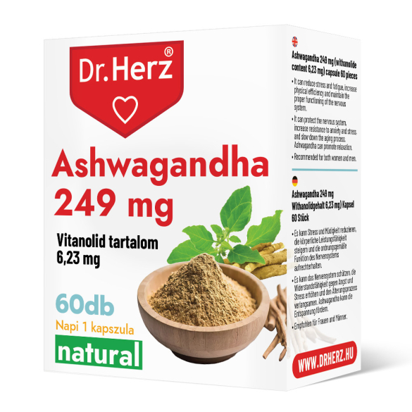 DR Herz Ashwagandha 249 mg 60 db kapszula