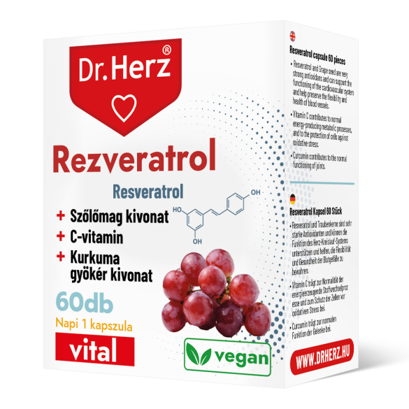 DR Herz Rezveratrol 60 db kapszula DOBOZ 