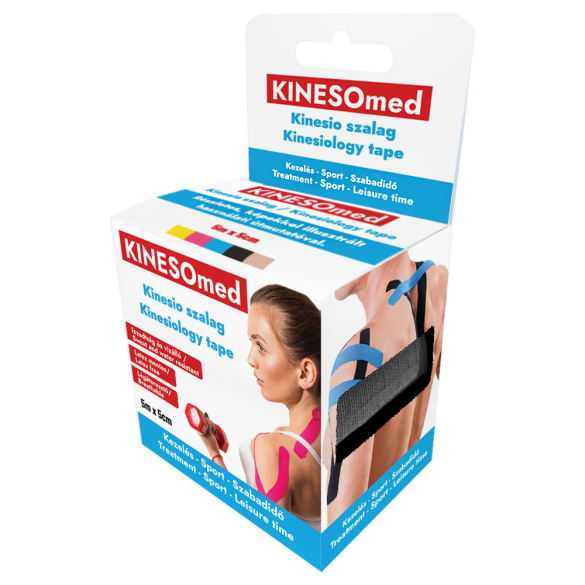 KINESOMED Kinesio tape (szalag) 5cmx5m fekete