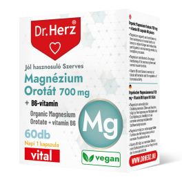   DR Herz Magnézium Orotát 700 mg + B6-vitamin 60 db kapszula