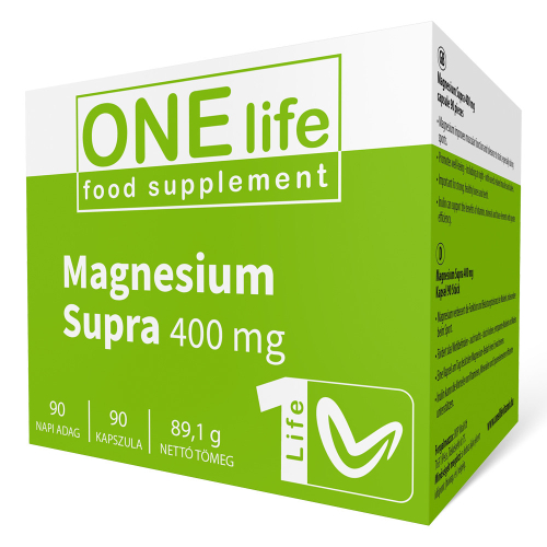 ONE LIFE Magnézium Supra 400 mg 90 db kapszula
