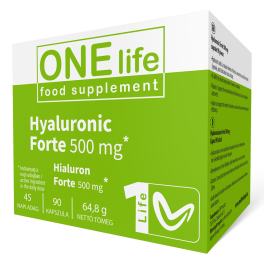  ONE LIFE Hialuron Forte 500 mg 90 db kapszula